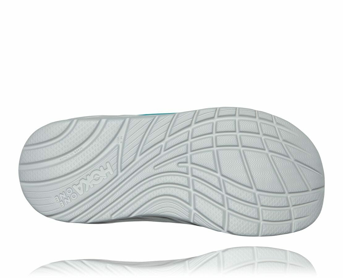 Men's ORA Recovery Slide Aquarelle / Blazing Orange