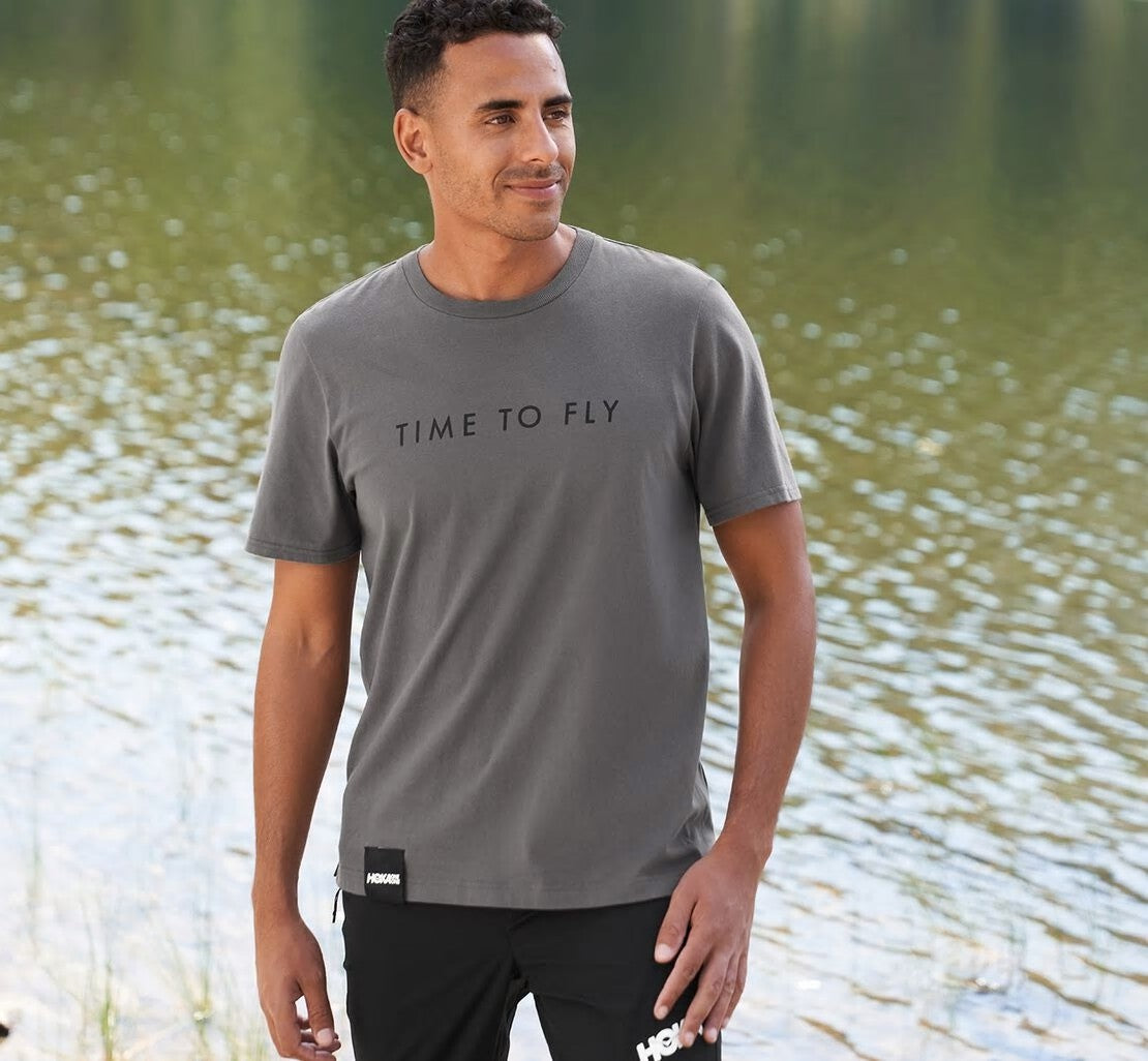 Men's Brand Tee Charcoal
