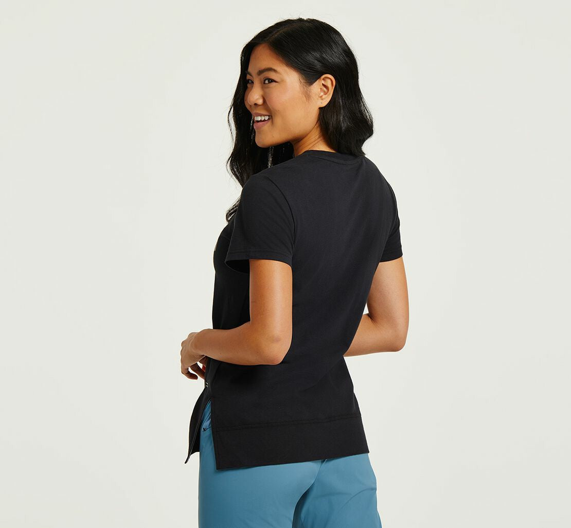Women's Brand Tee Black / Castlerock