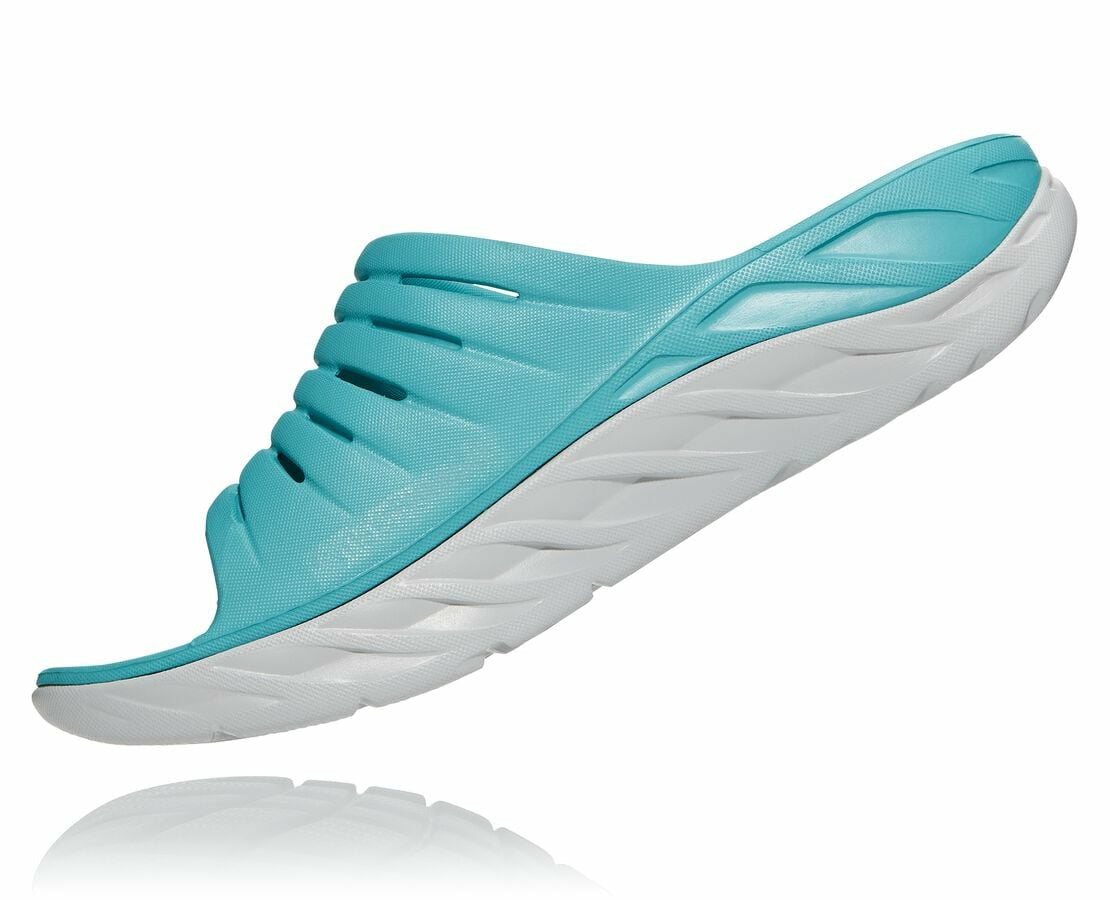 Men's ORA Recovery Slide Aquarelle / Blazing Orange