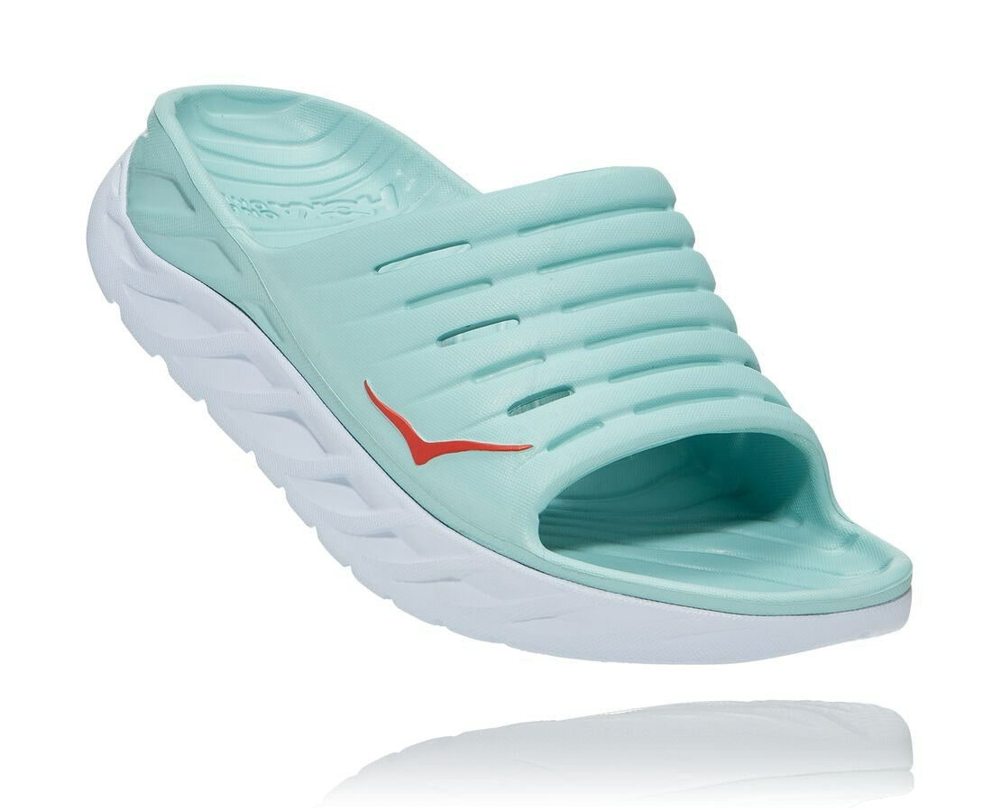 Women's ORA Recovery Slide Eggshell Blue / White