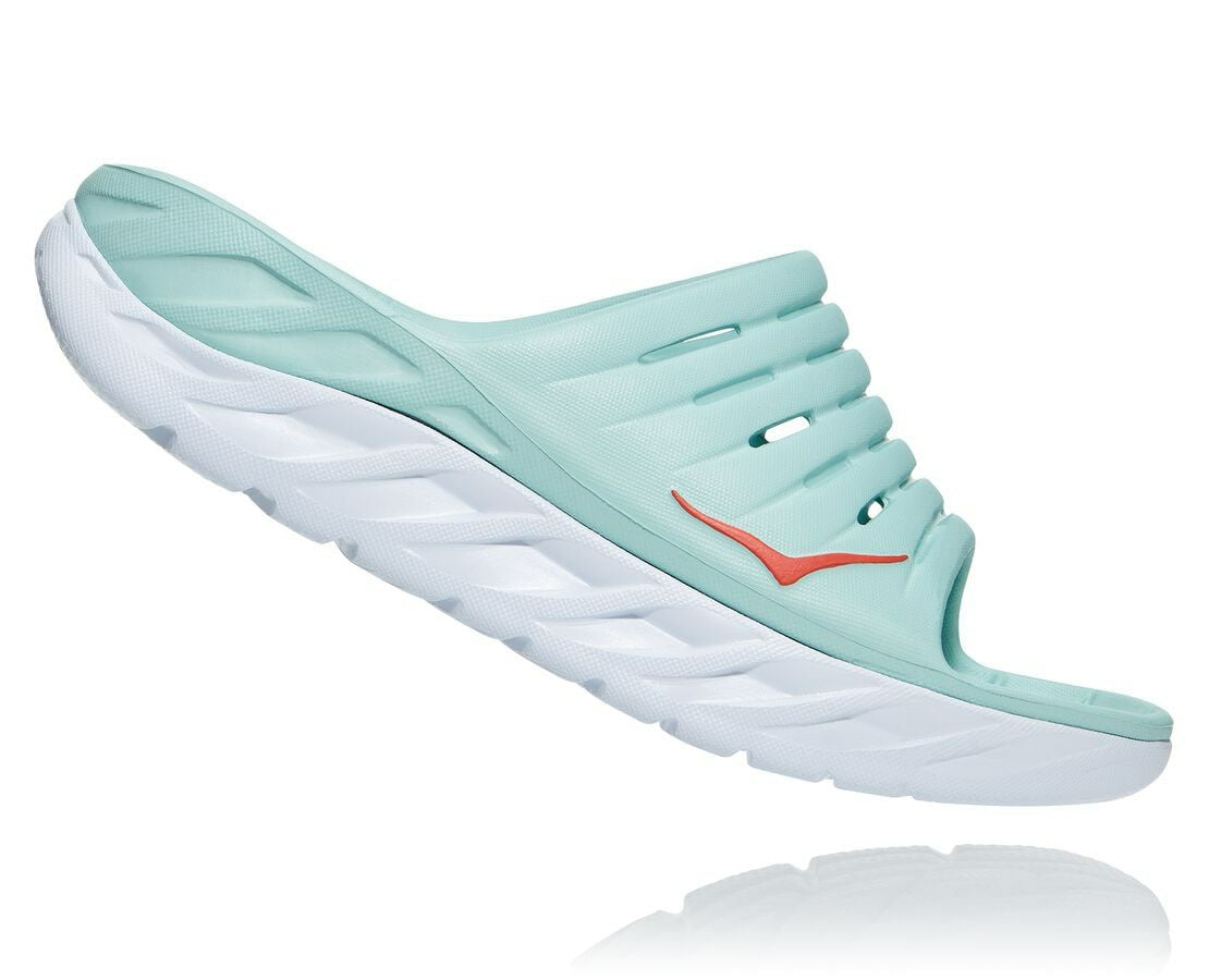 Women's ORA Recovery Slide Eggshell Blue / White
