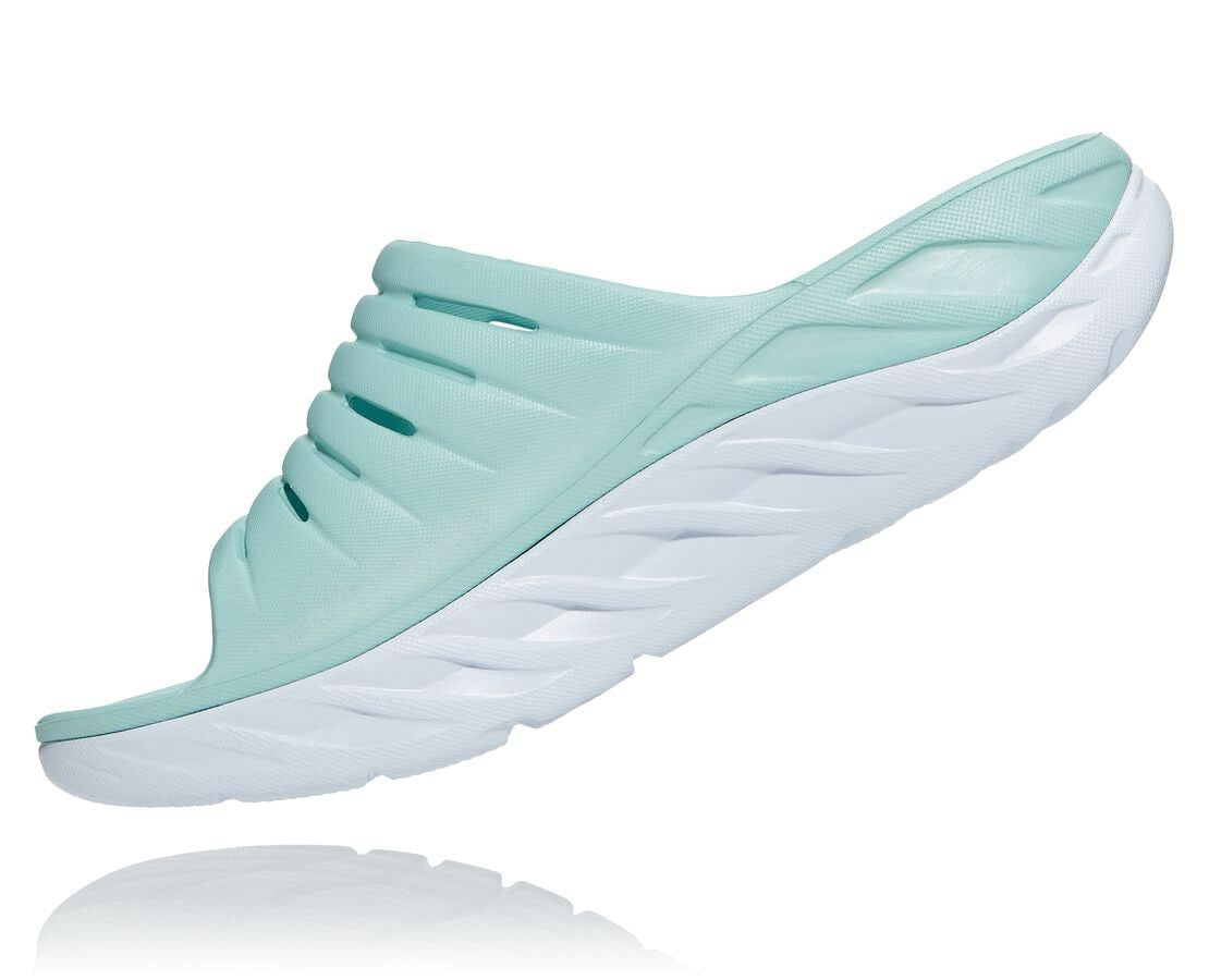 Women's ORA Recovery Slide Eggshell Blue / White