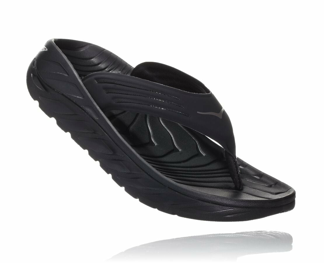 Men's ORA Recovery Flip Black / Dark Gull Gray