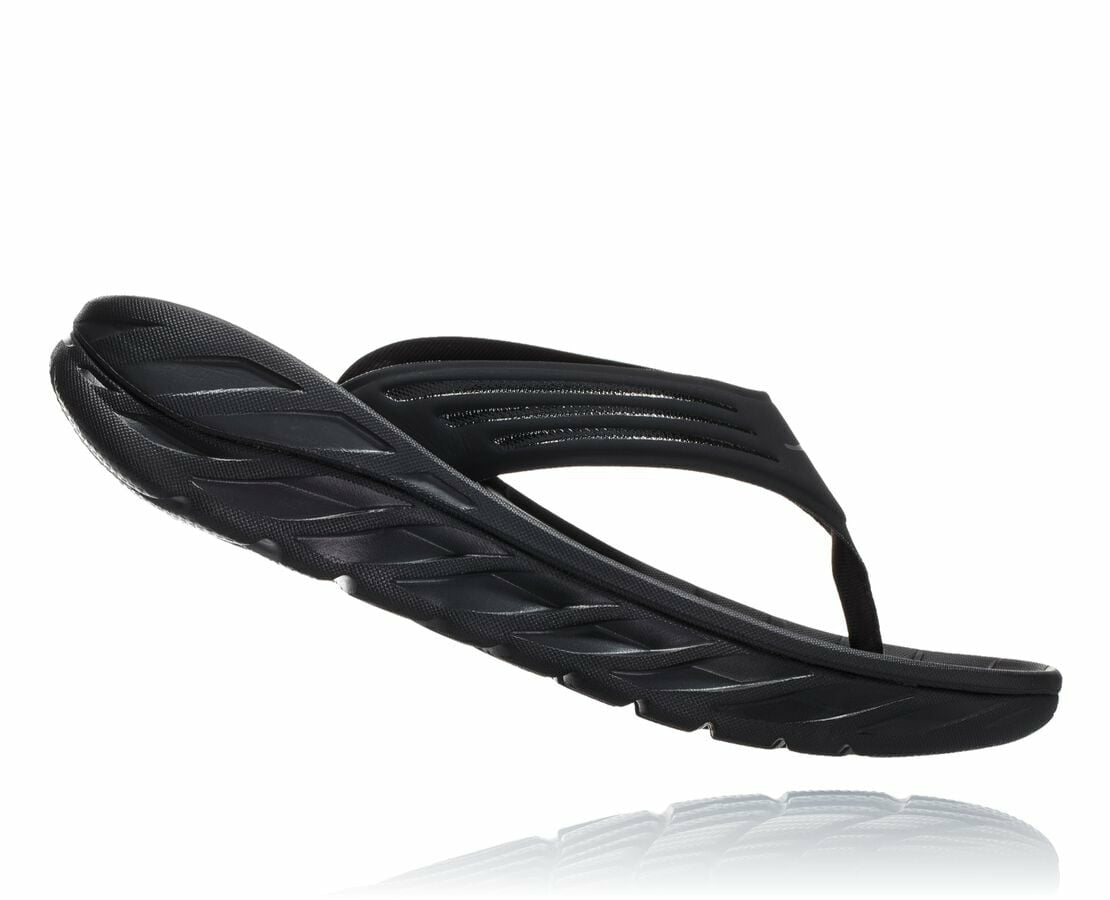 Men's ORA Recovery Flip Black / Dark Gull Gray