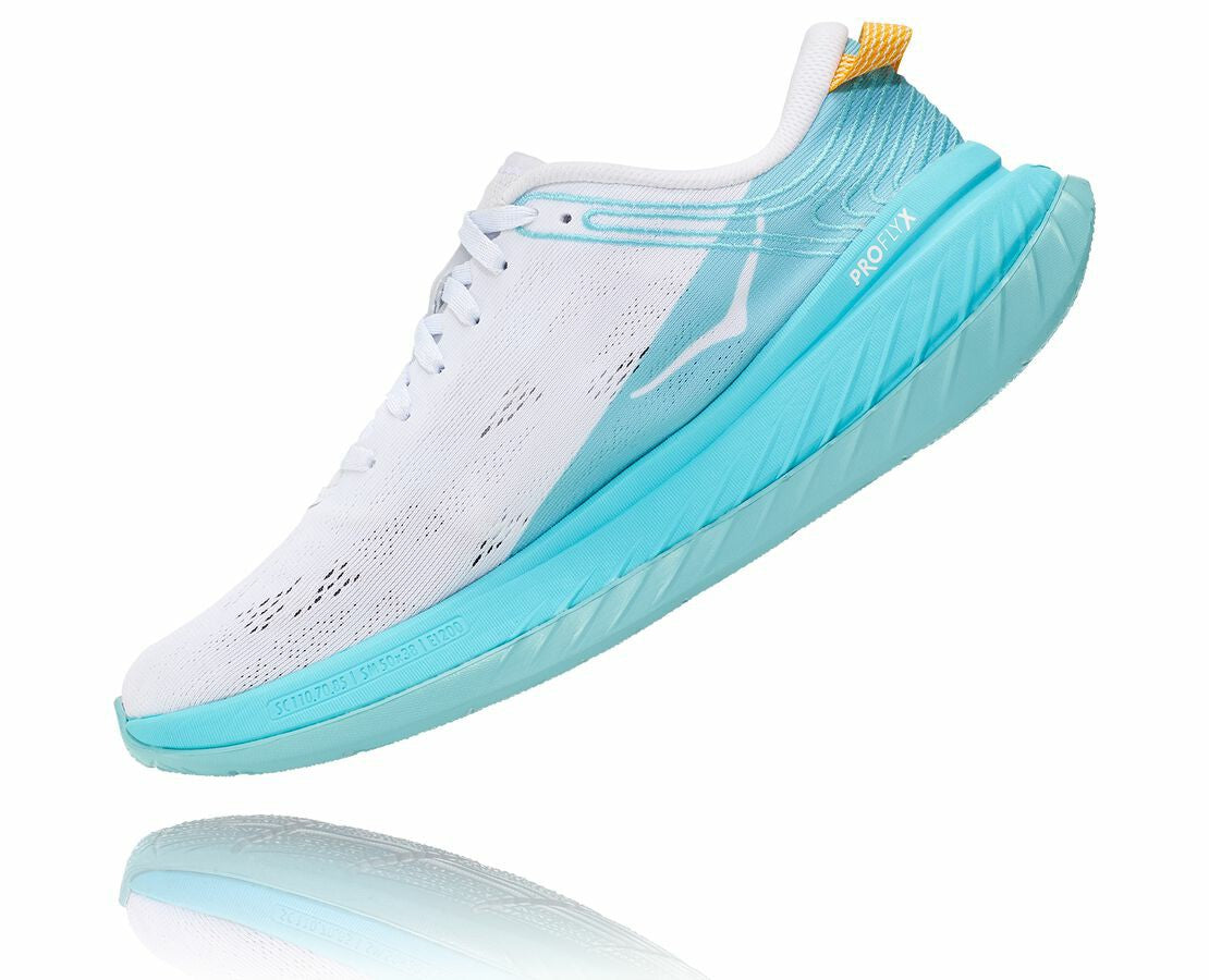 Women's Carbon X White / Angel Blue