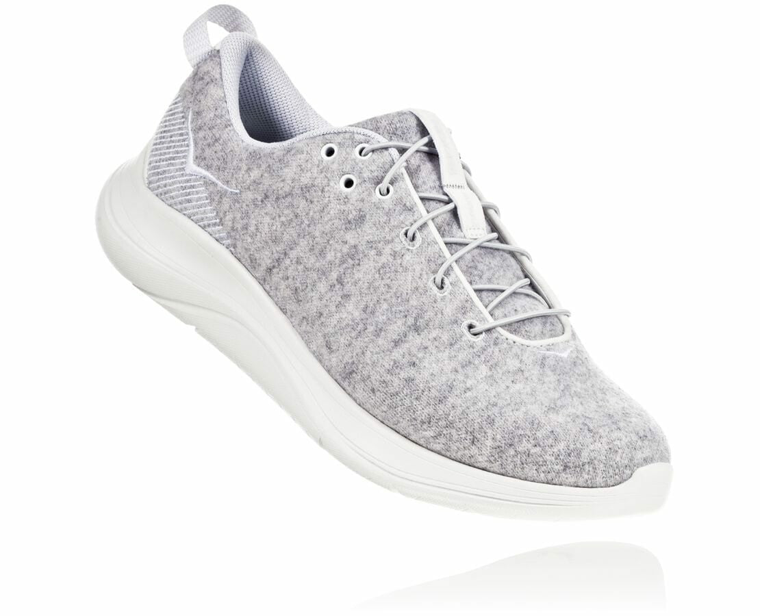 Women's Hupana Flow Wool Lunar Rock / Blanc De Blanc