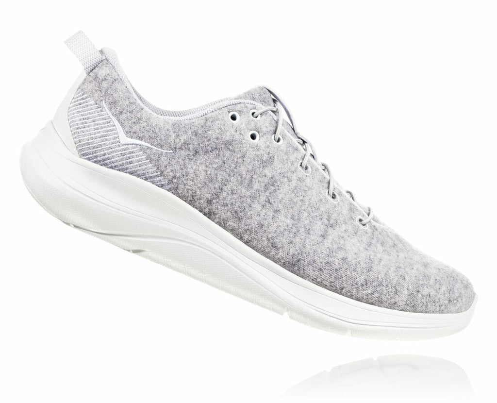Women's Hupana Flow Wool Lunar Rock / Blanc De Blanc