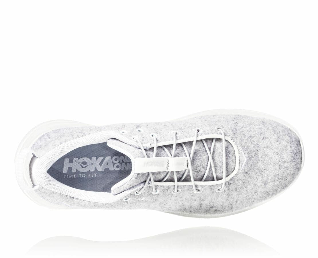 Women's Hupana Flow Wool Lunar Rock / Blanc De Blanc