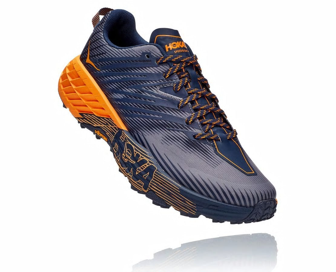 Men's Speedgoat 4 Black Iris / Bright Marigold