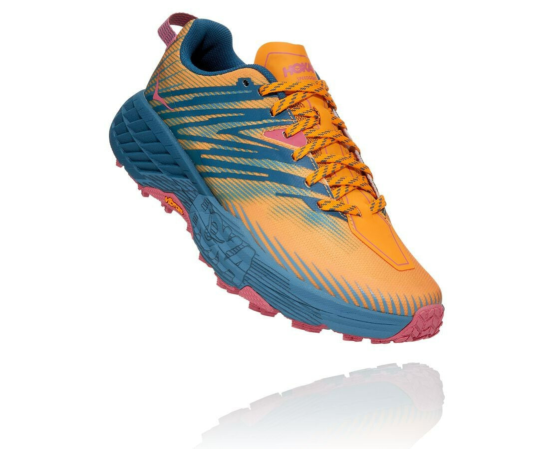 Women's Speedgoat 4 Saffron / Provincial Blue