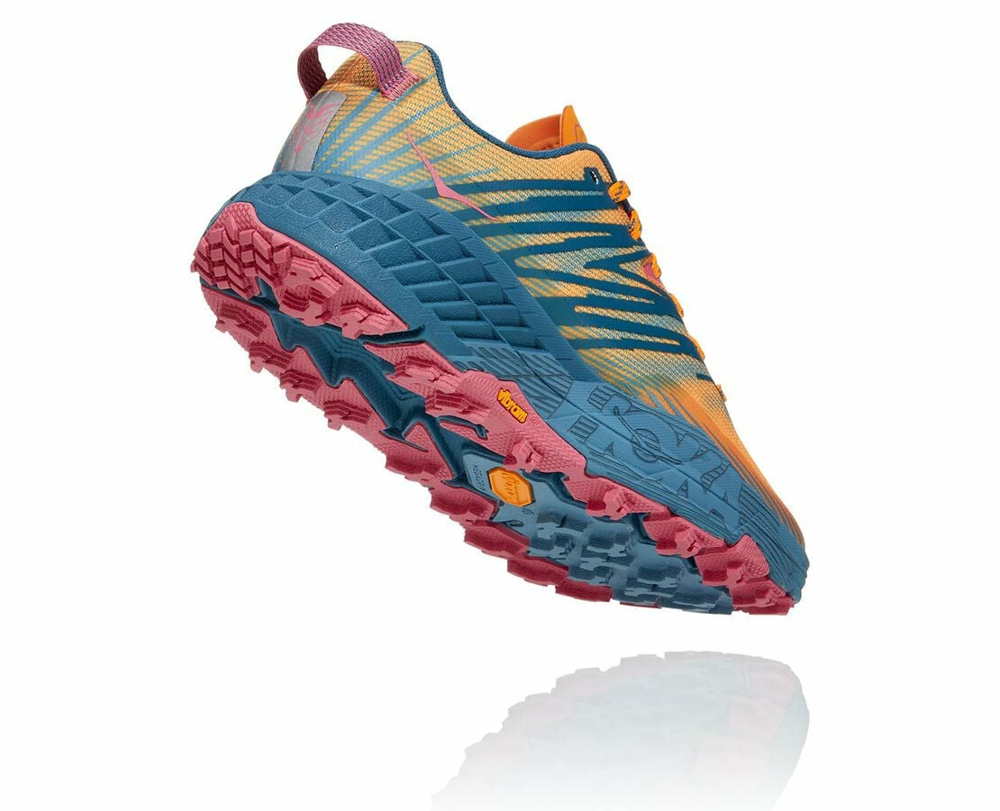 Women's Speedgoat 4 Saffron / Provincial Blue