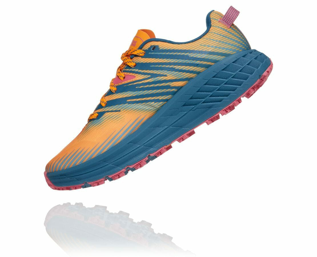 Women's Speedgoat 4 Saffron / Provincial Blue