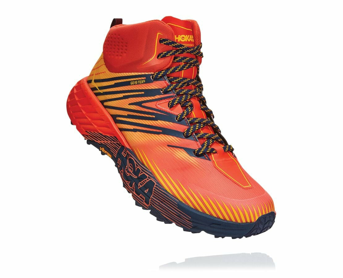 Men's Speedgoat Mid GORE-TEX 2 Mandarin Red / Gold Fusion