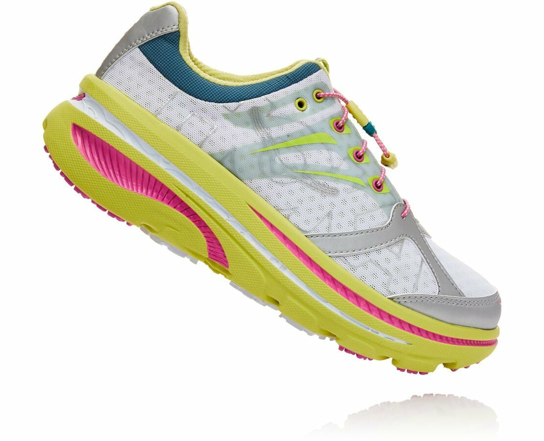 Women's OV X HOKA Bondi B Lime Sherbet / Super Pink