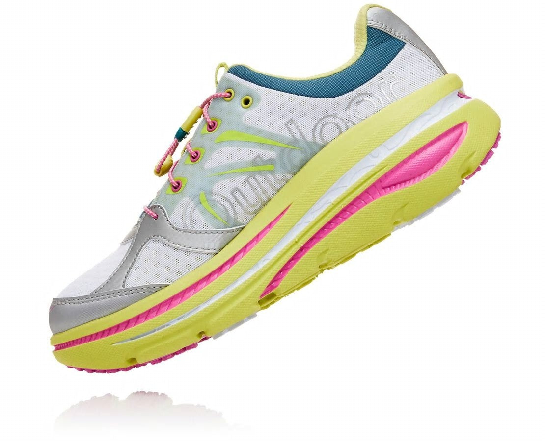 Women's OV X HOKA Bondi B Lime Sherbet / Super Pink