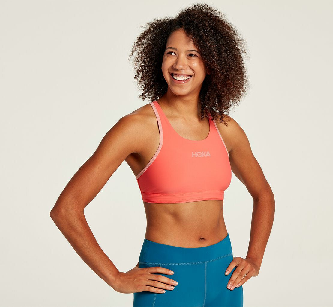 Women's Performance Sports Bra Hot Coral / Rosette