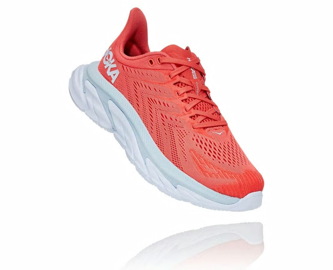 Women's Clifton Edge Hot Coral / White