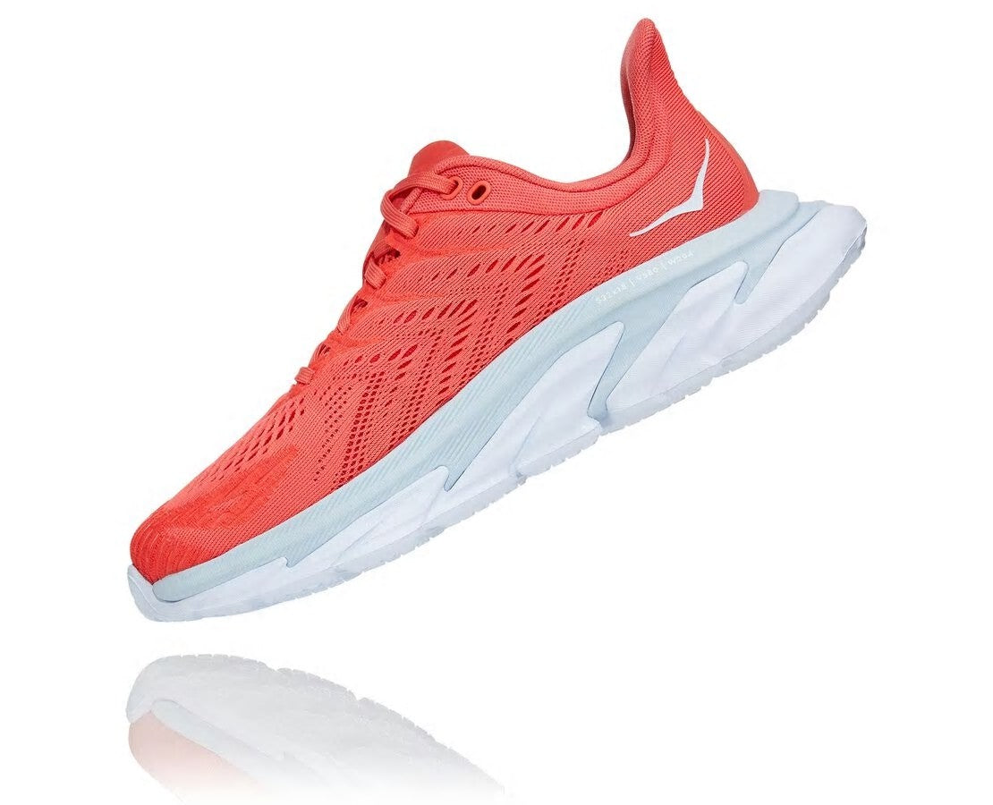 Women's Clifton Edge Hot Coral / White