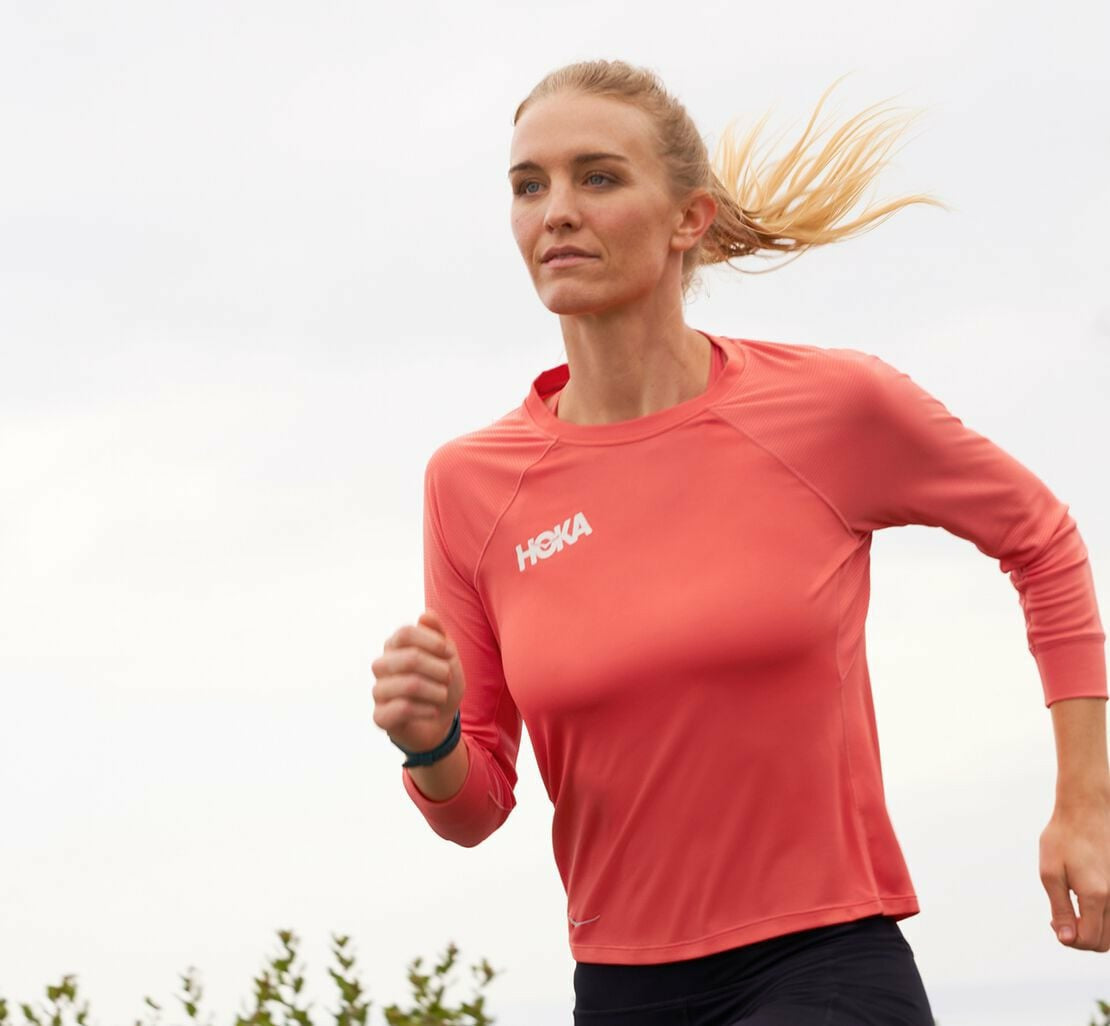 Women's Performance 3/4 Sleeve Hot Coral