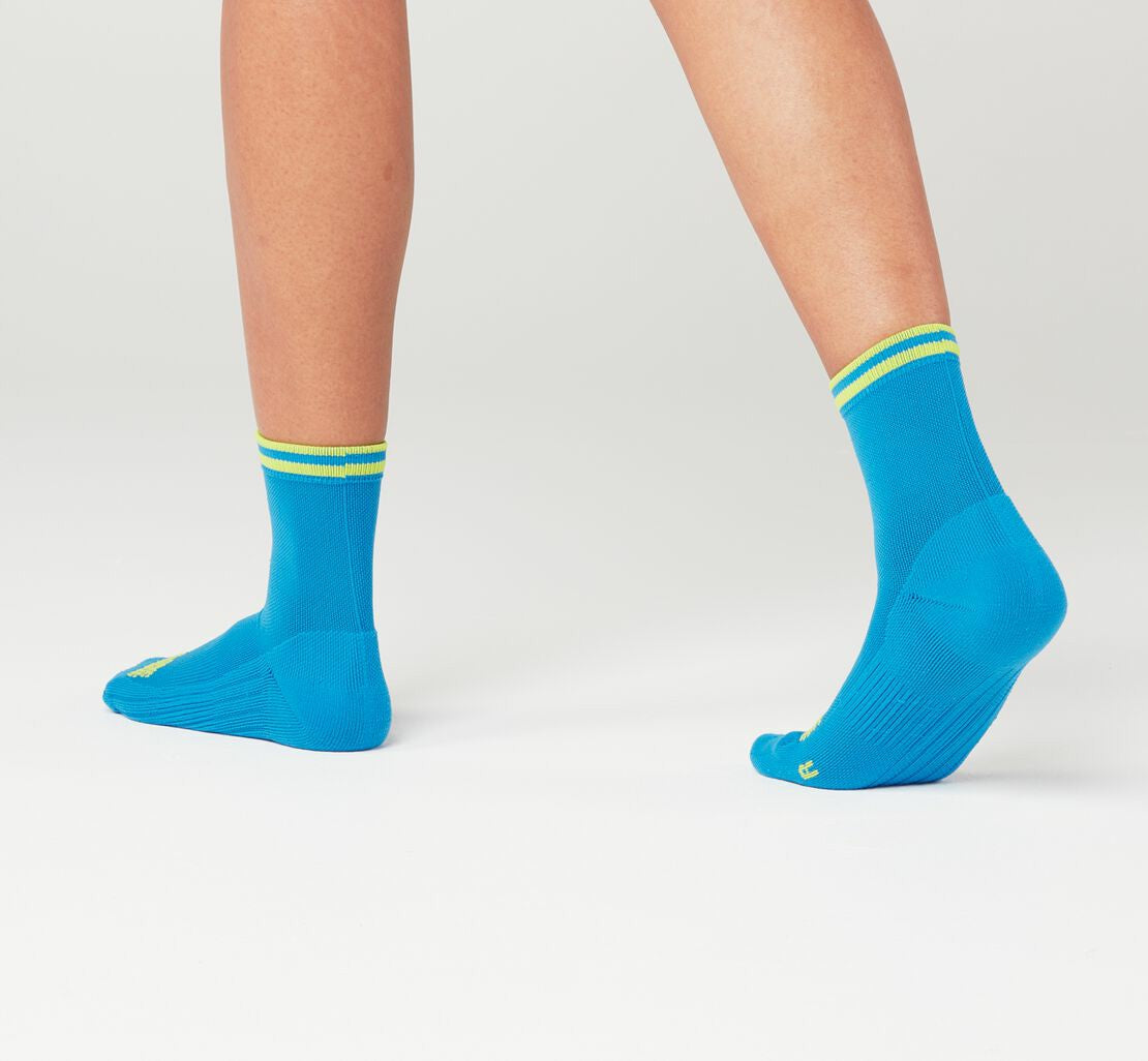 All Gender Performance Crew Sock Diva Blue / Citrus