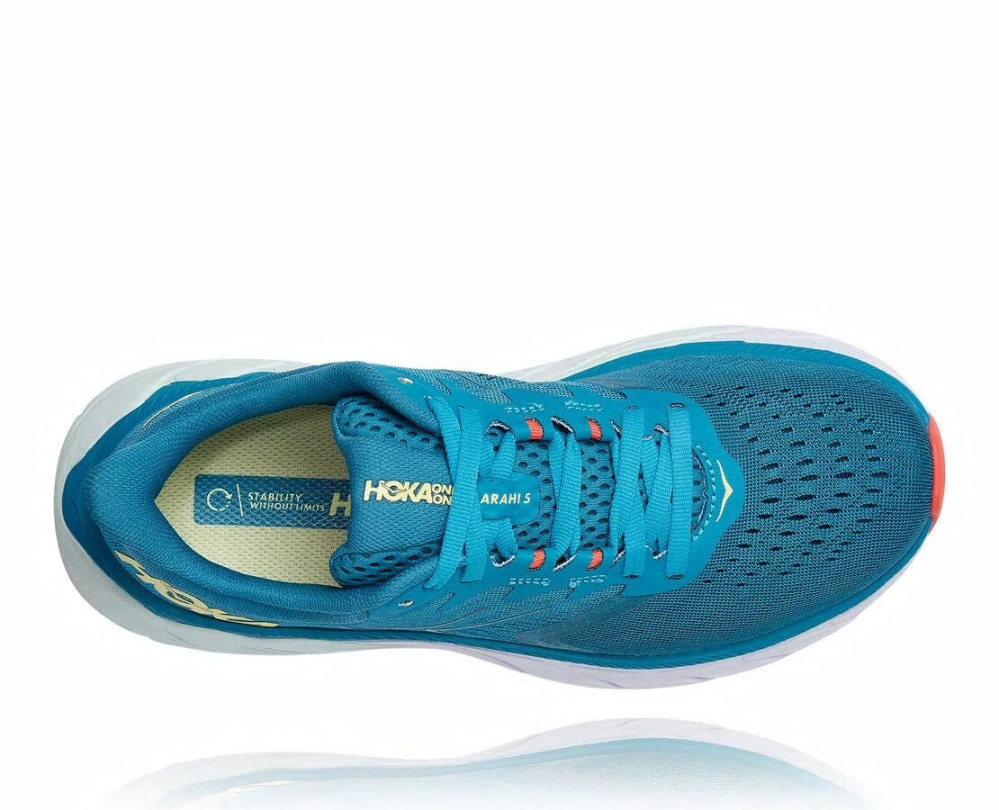 Women's Arahi 5 Mosaic Blue / Luminary Green