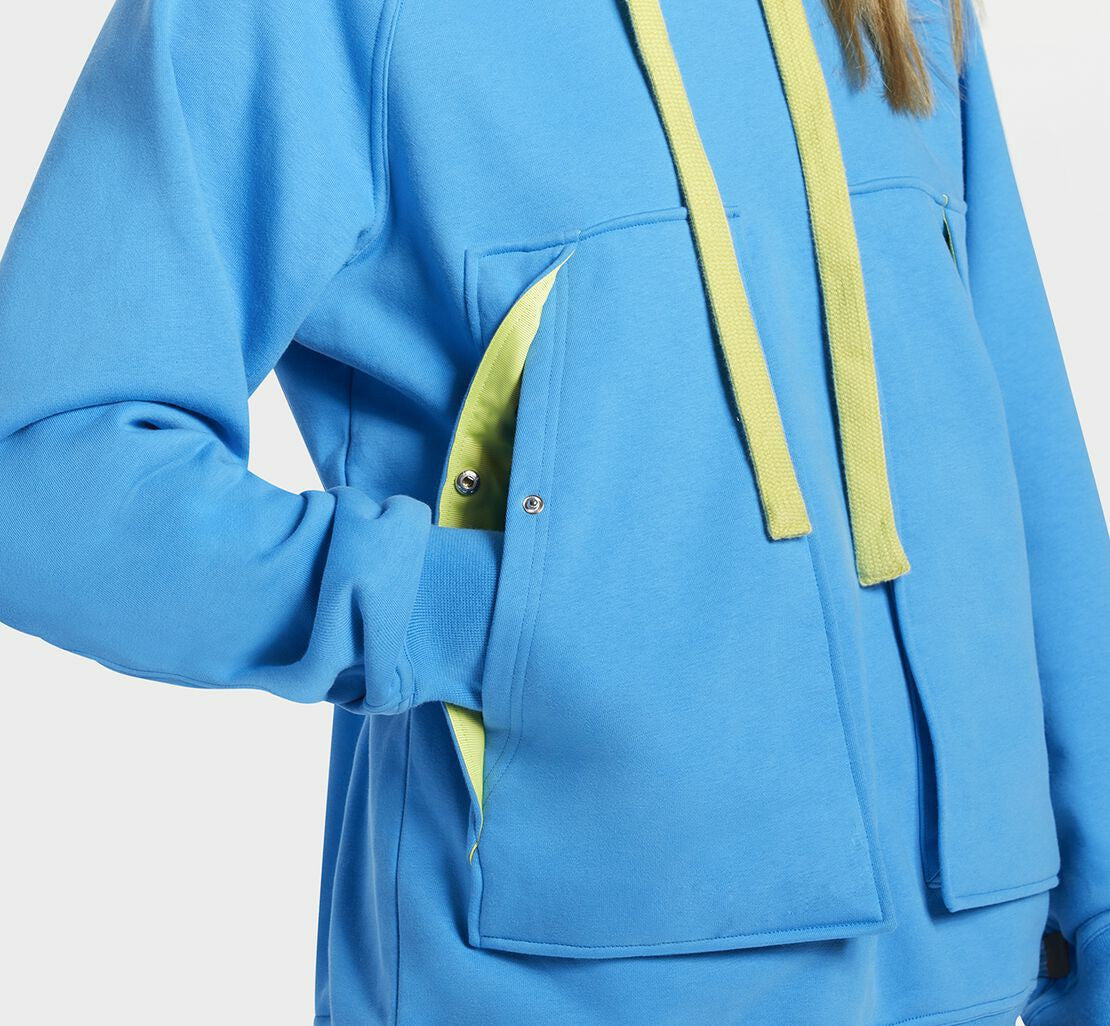 All Gender Bondi Hoodie Diva Blue
