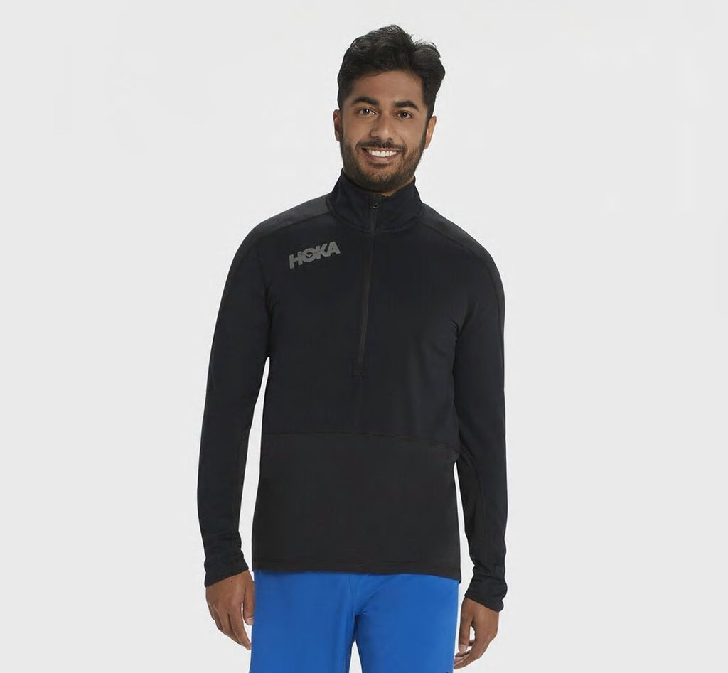 Men's 1/2 Zip Midlayer Black