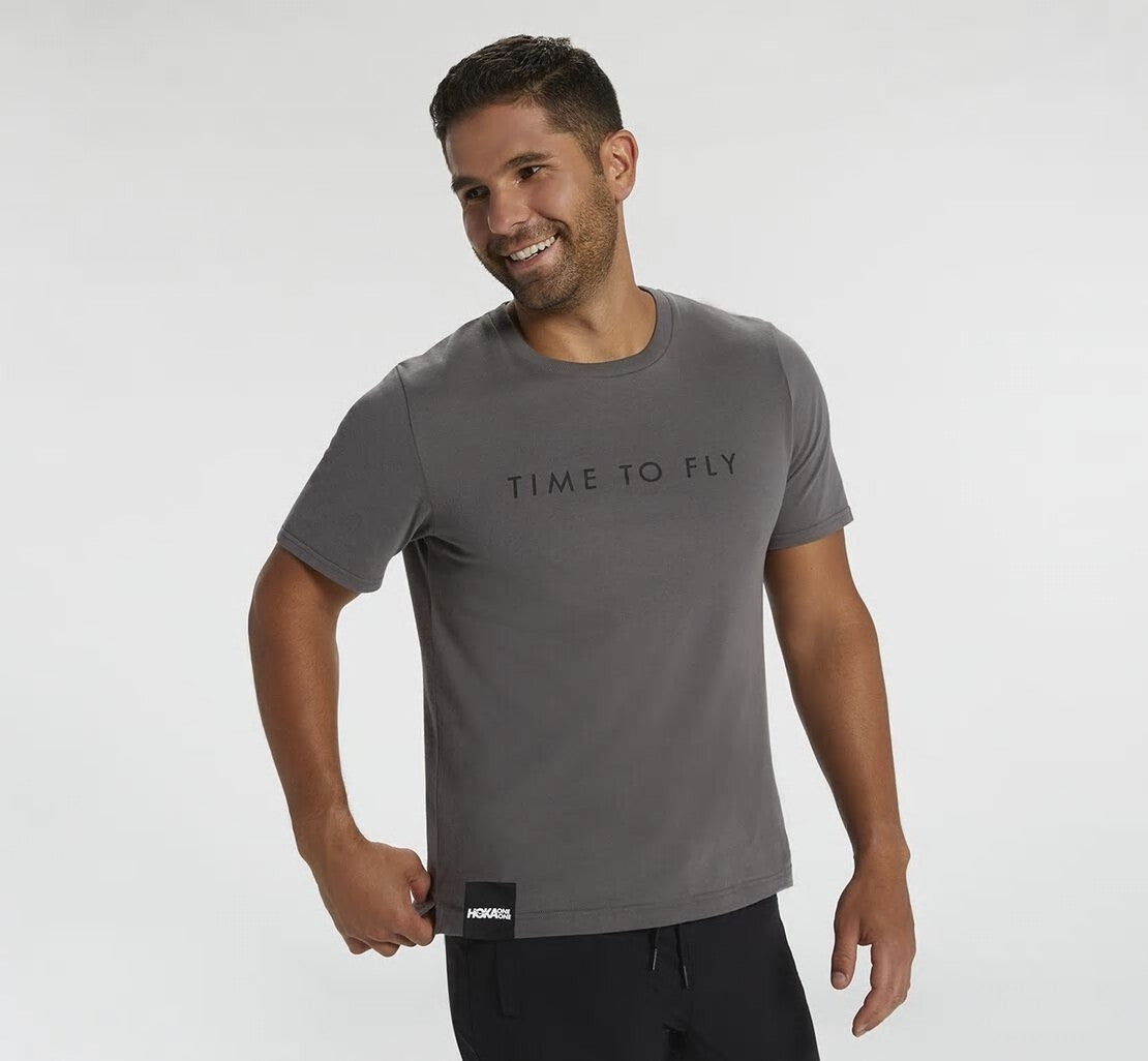 Men's Brand Tee Charcoal