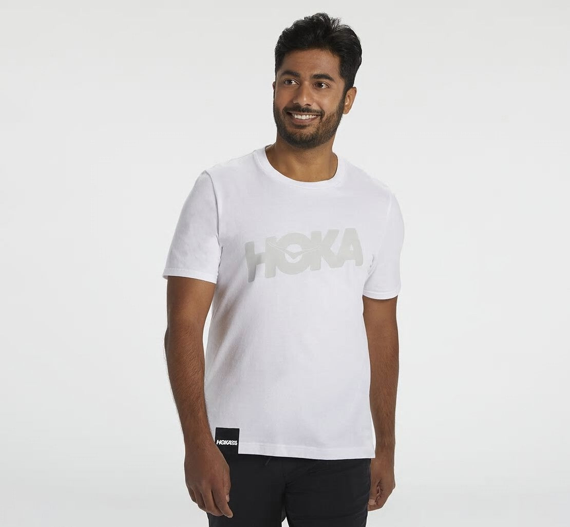 Men's Brand Tee White
