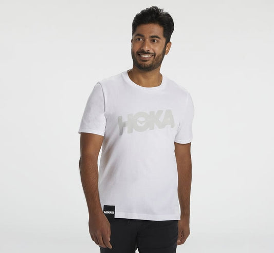 Men's Brand Tee White