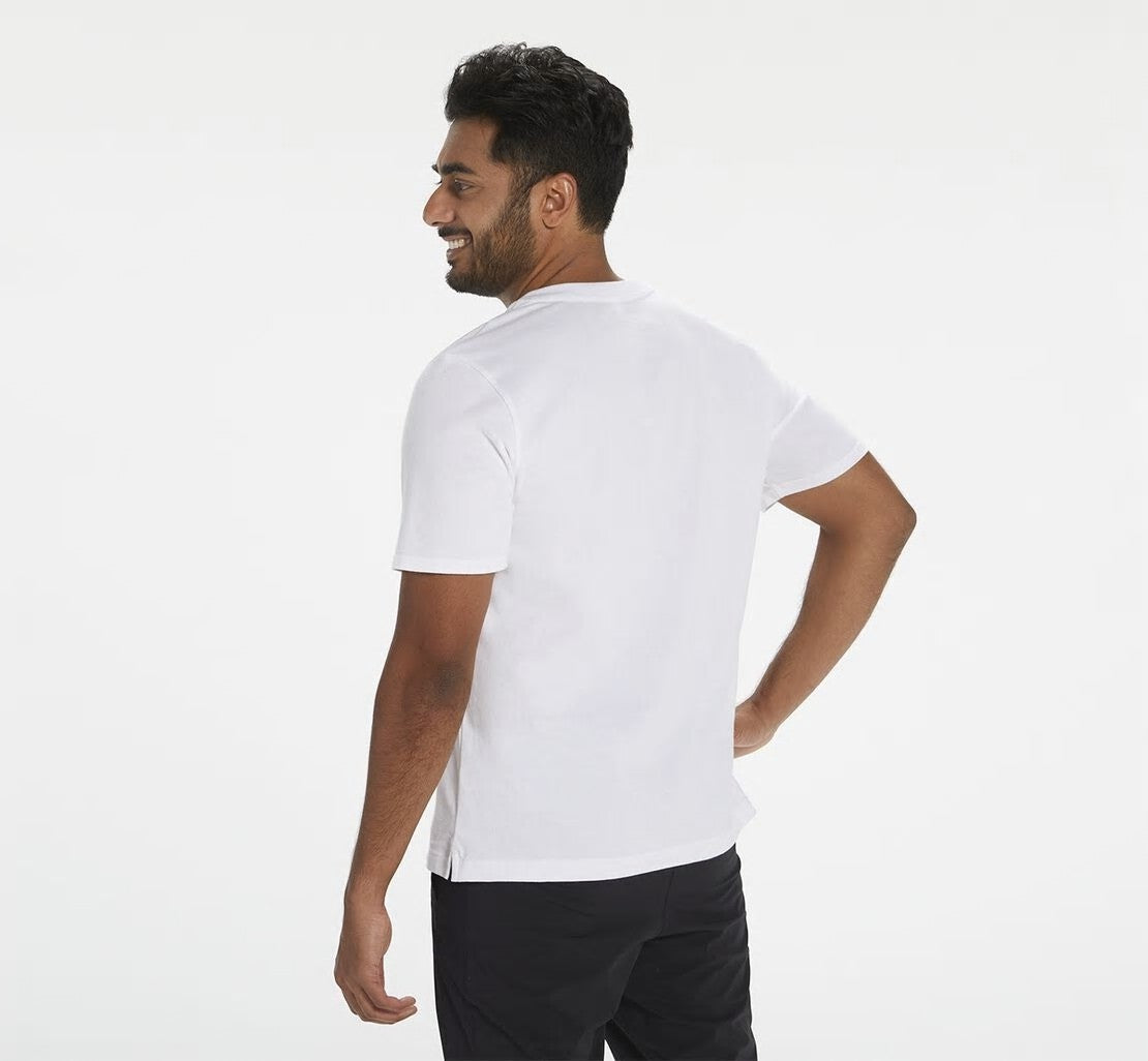 Men's Brand Tee White