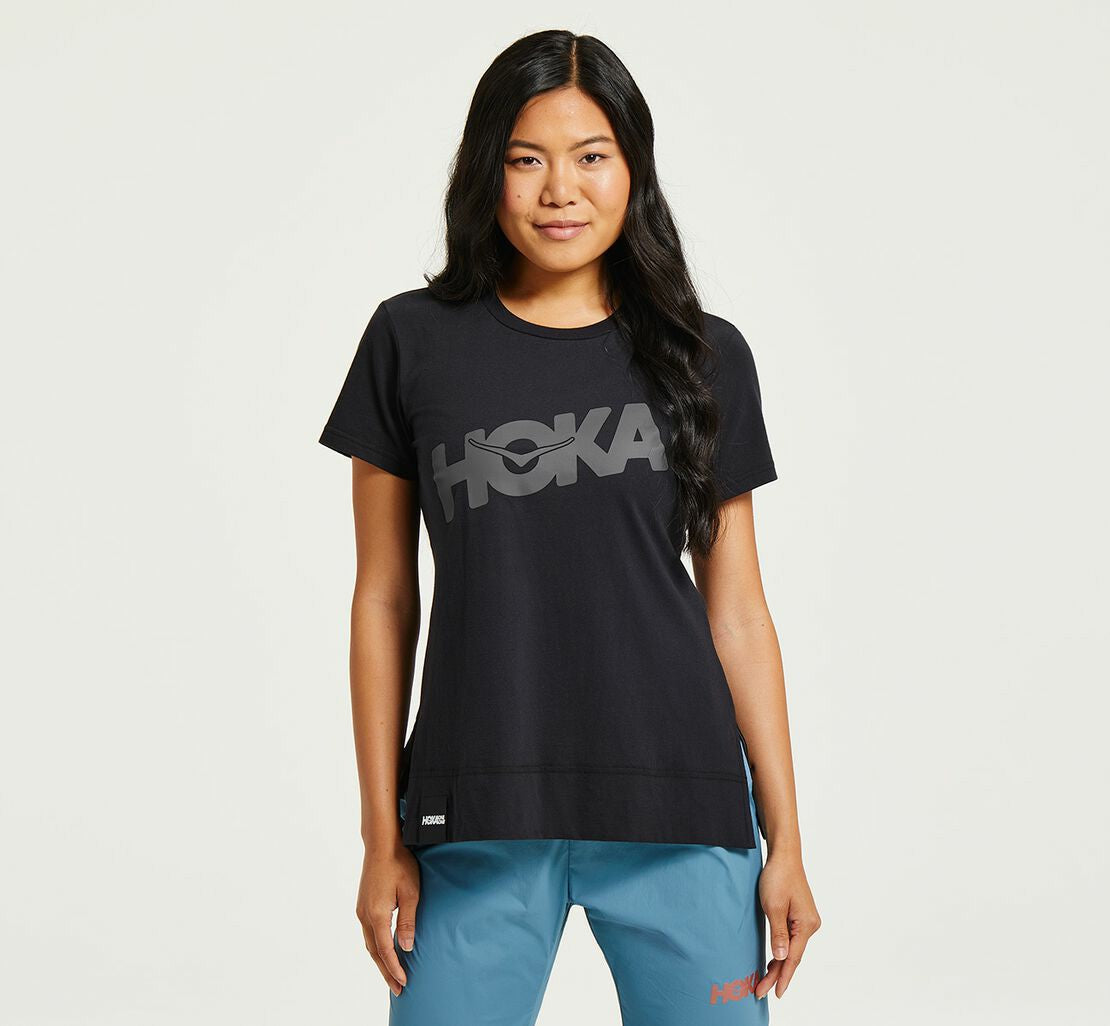 Women's Brand Tee Black / Castlerock