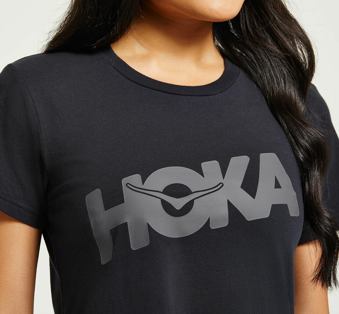 Women's Brand Tee Black / Castlerock
