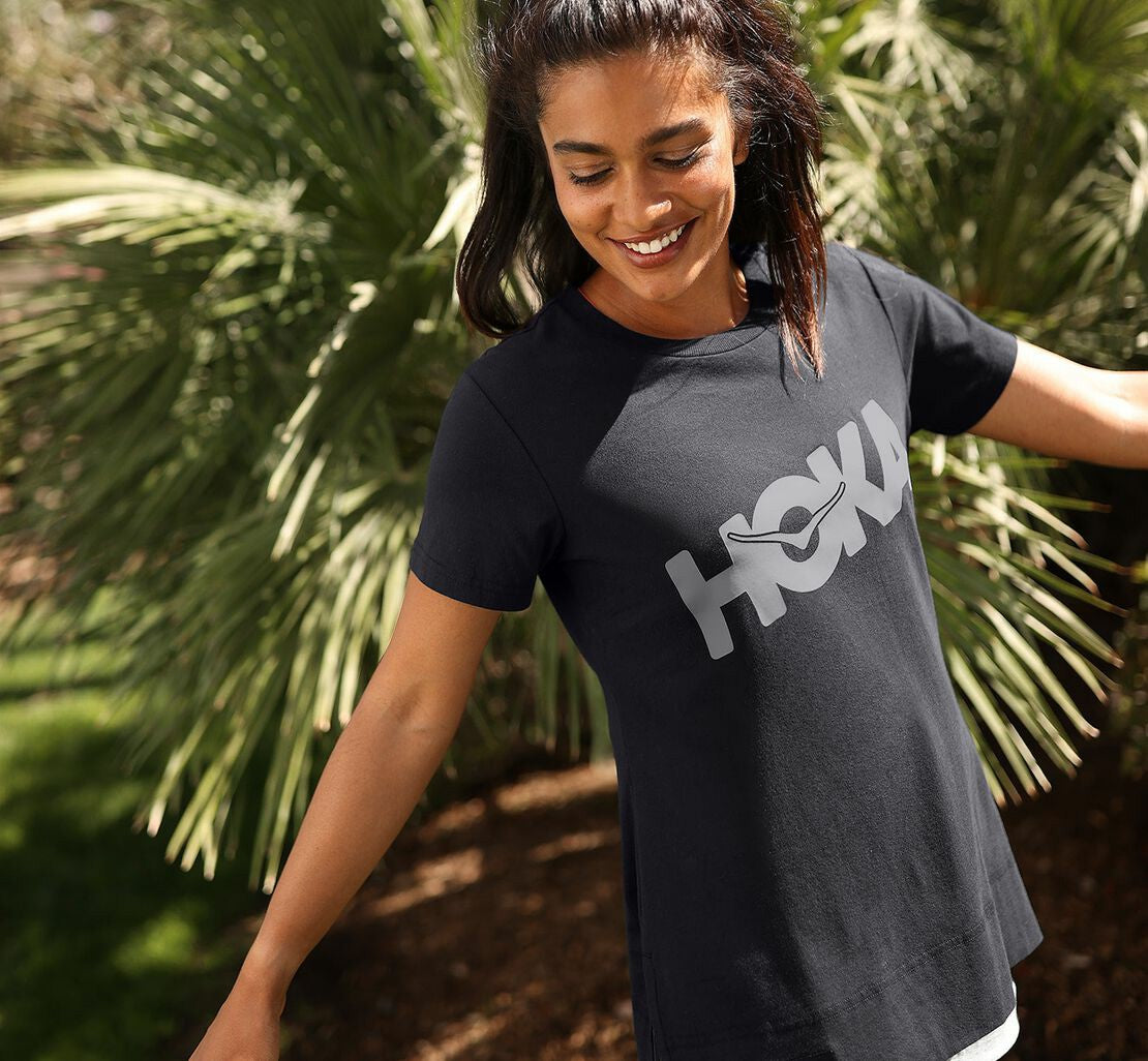 Women's Brand Tee Black / Castlerock