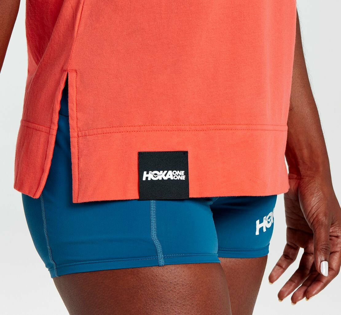 Women's Brand Tee Hot Coral