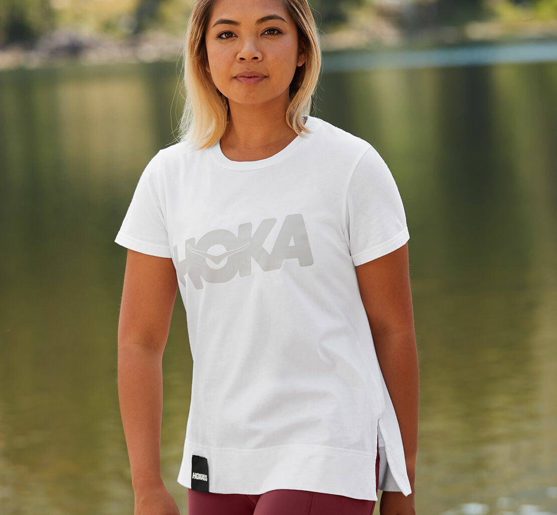 Women's Brand Tee White