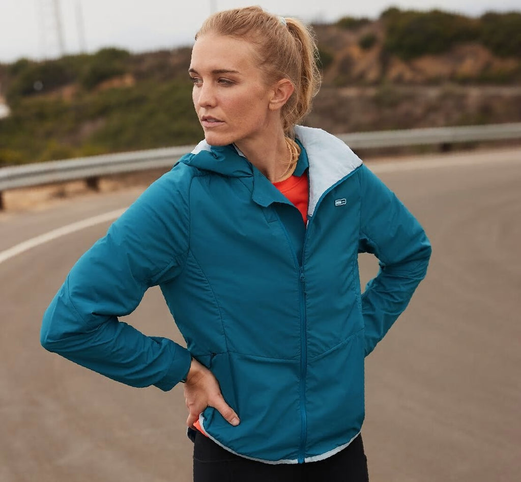 Women's Hybrid Run Jacket Moroccan Blue