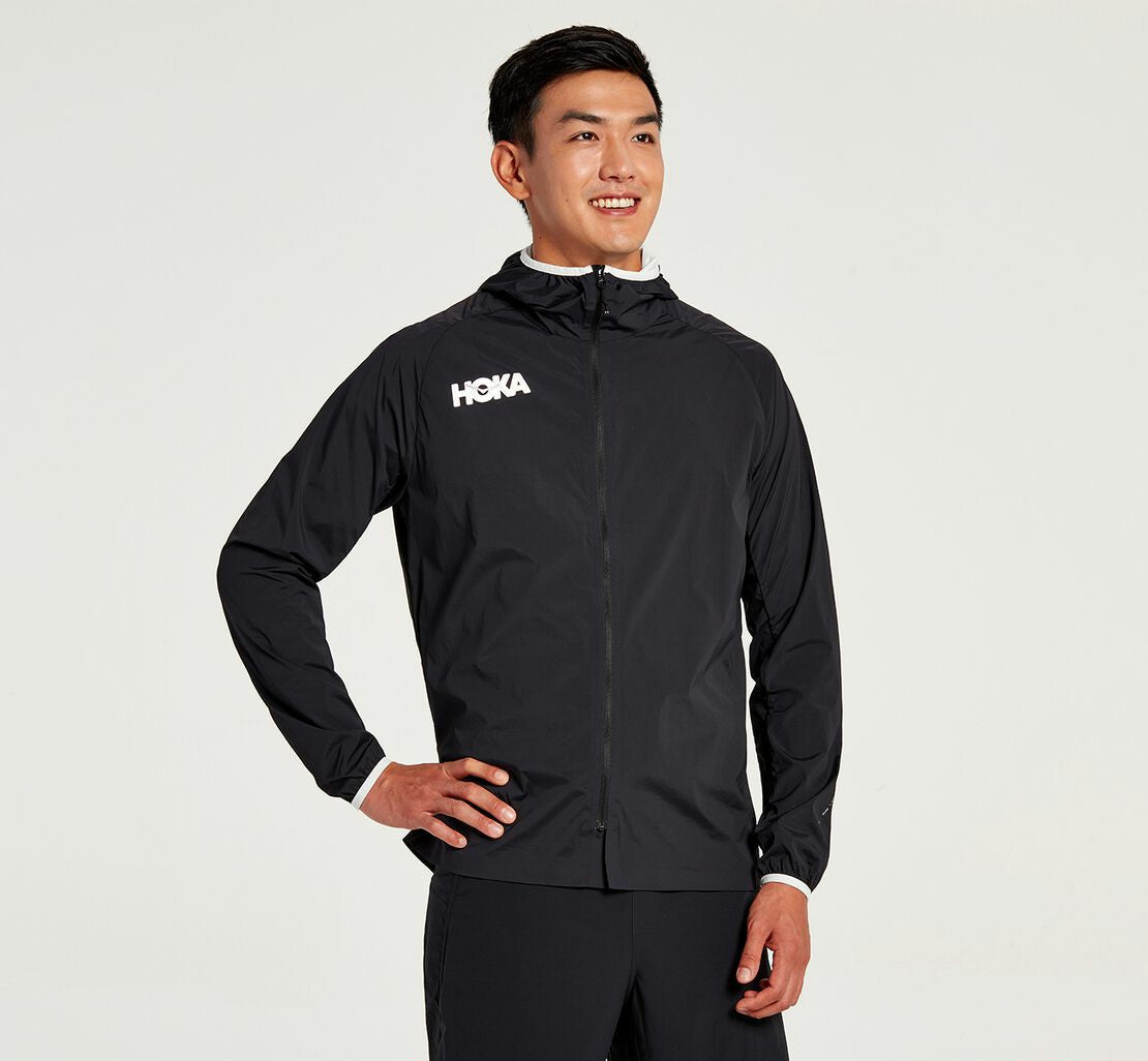 Men's Full-Zip Wind Jacket Black