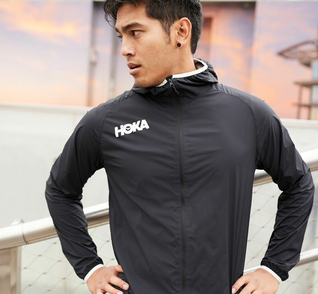 Men's Full-Zip Wind Jacket Black