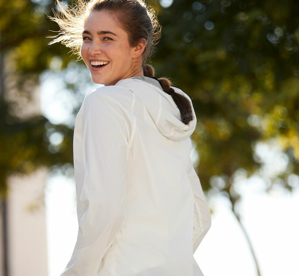 Women's Full-Zip Wind Jacket White