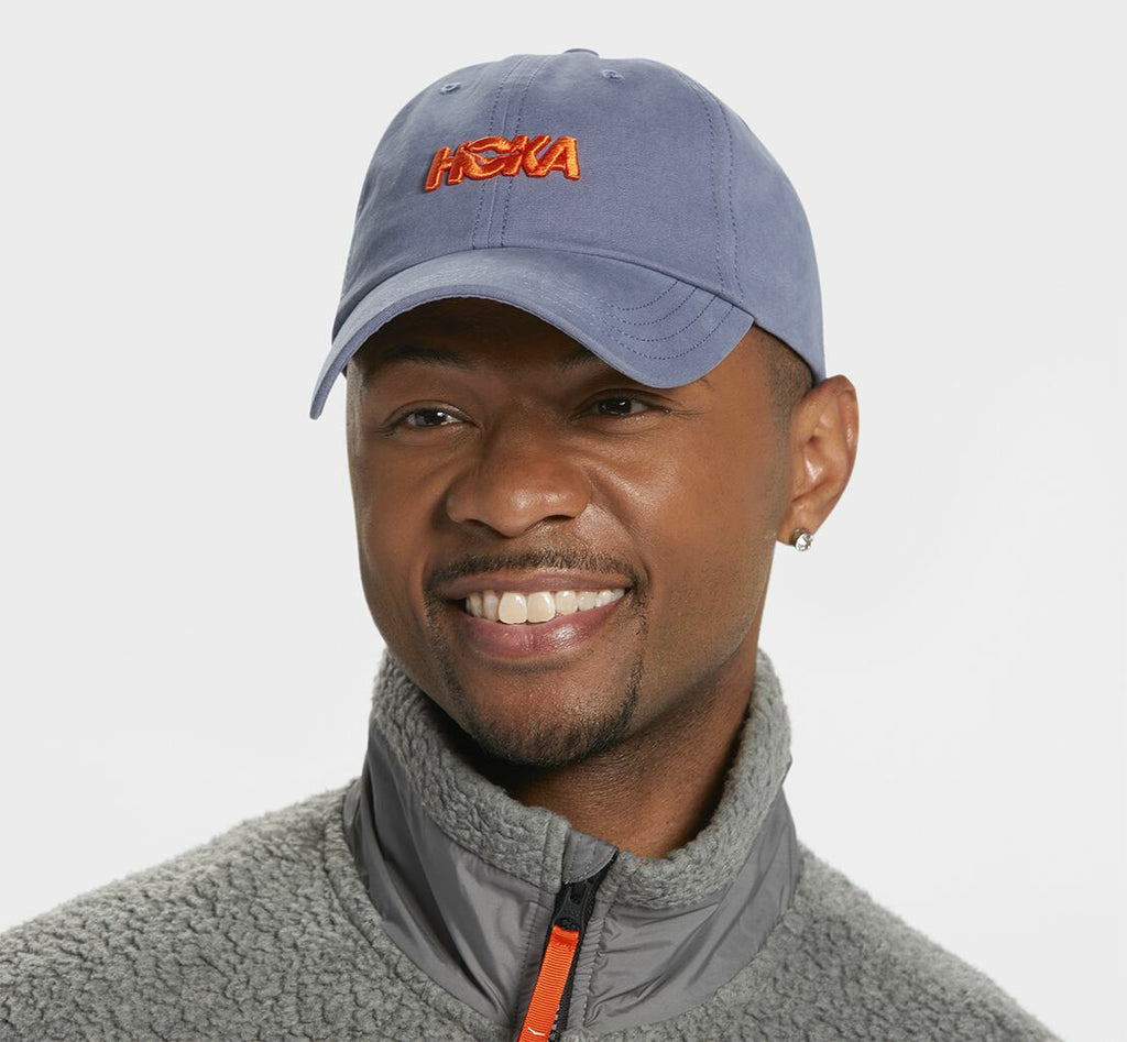 All Gender Casual Hat Blue Grey / Vermilion Orange