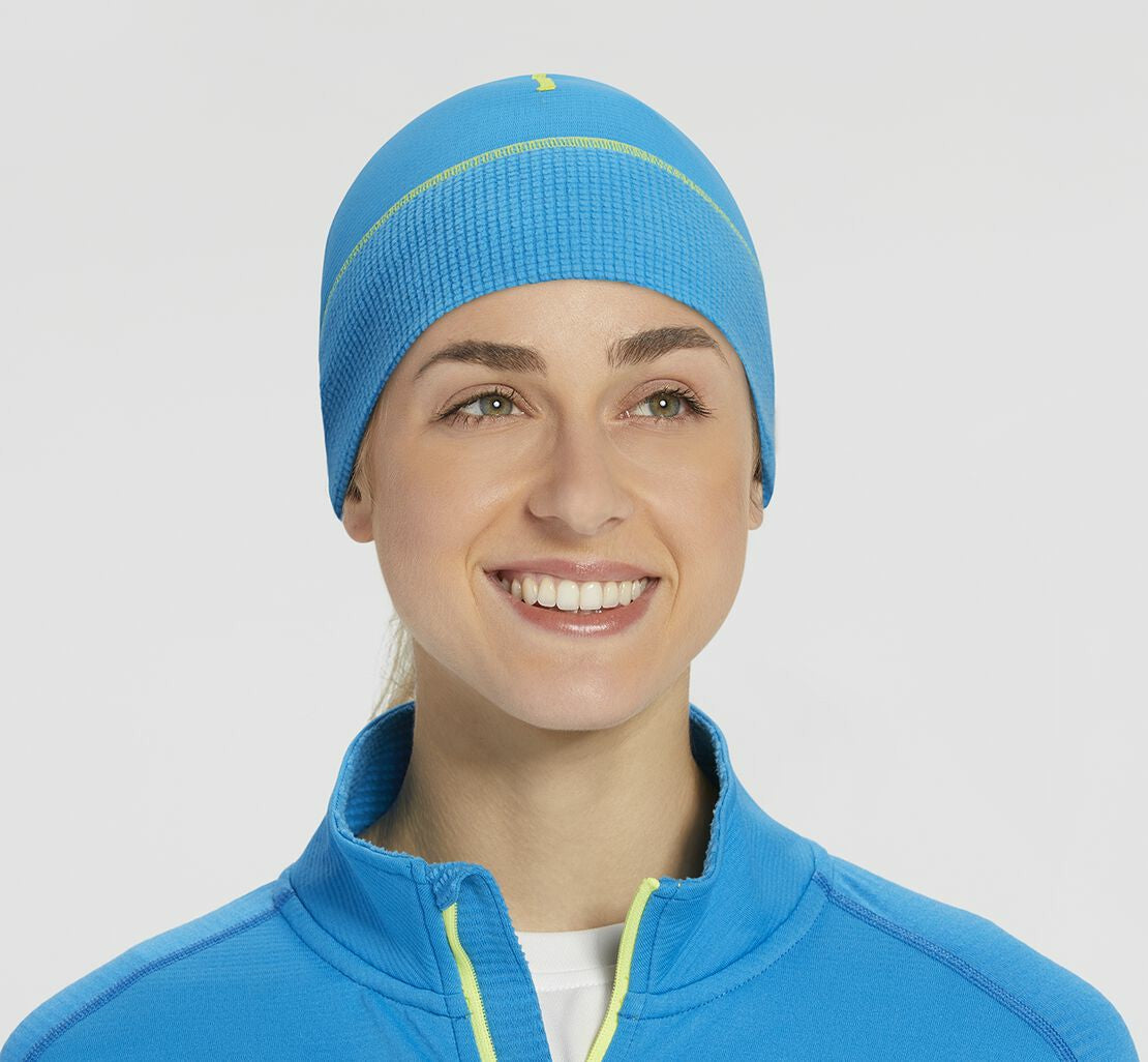 Women's Performance Beanie Diva Blue / Citrus
