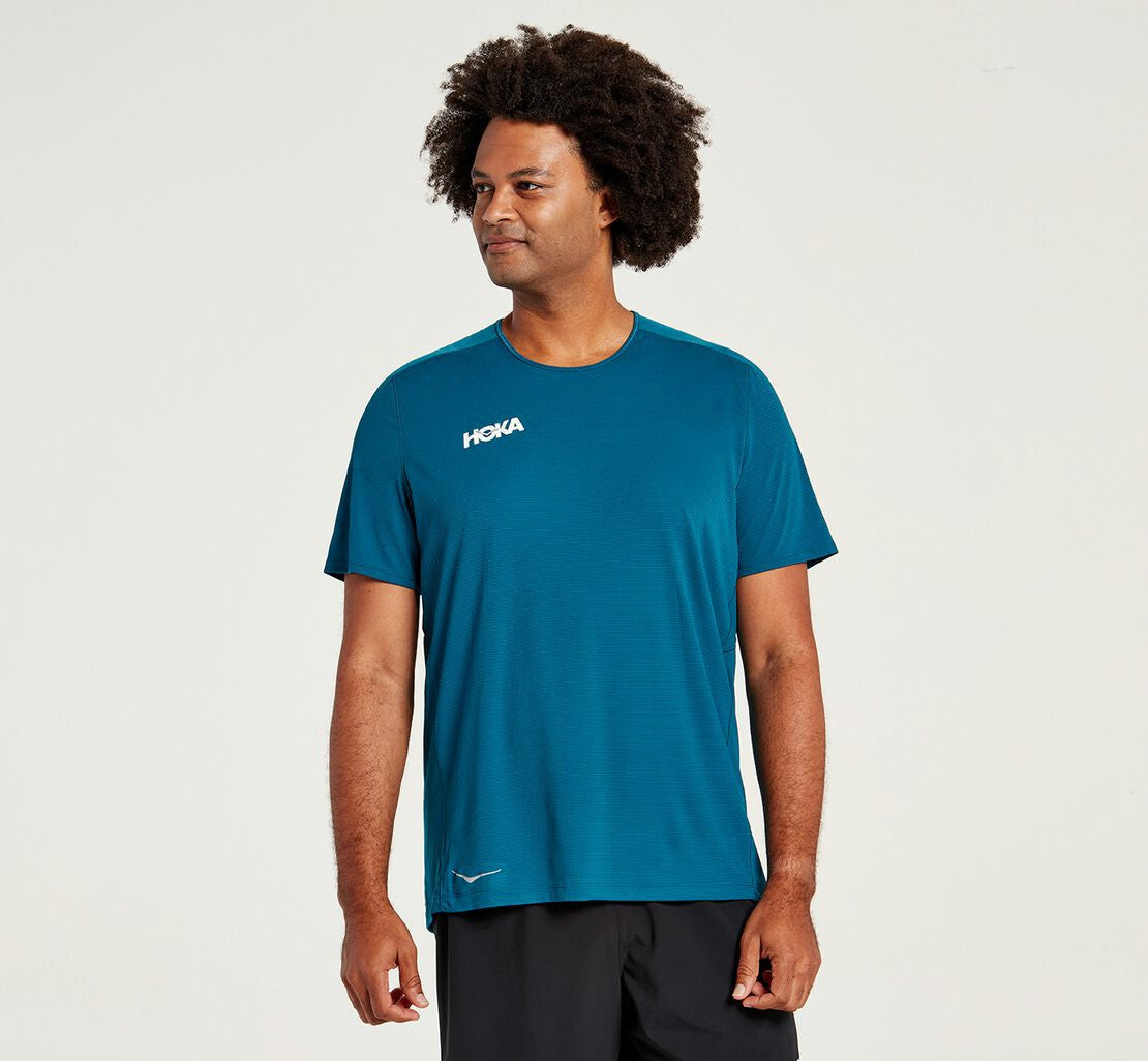 Men's Performance Short Sleeve Moroccan Blue