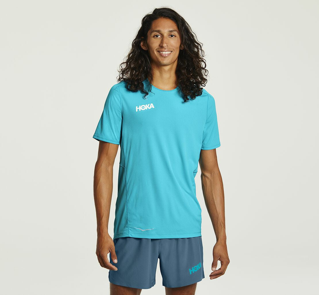 Men's Performance Short Sleeve Scuba Blue