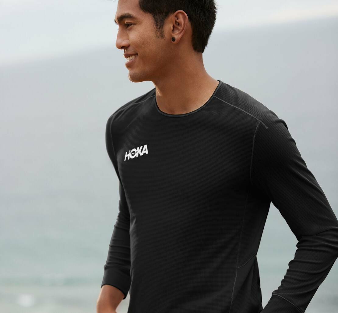 Men's Performance 3/4 Sleeve Black