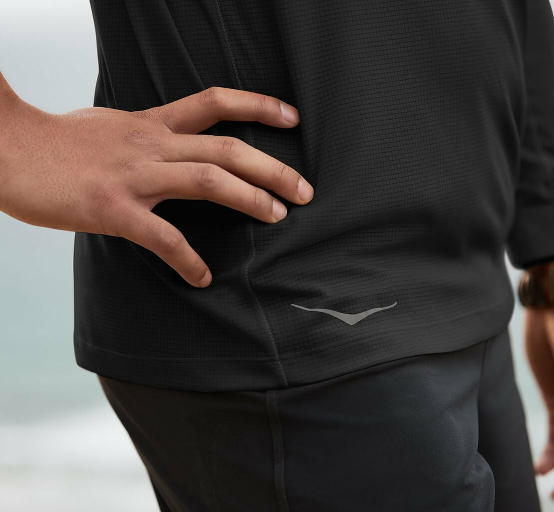 Men's Performance 3/4 Sleeve Black