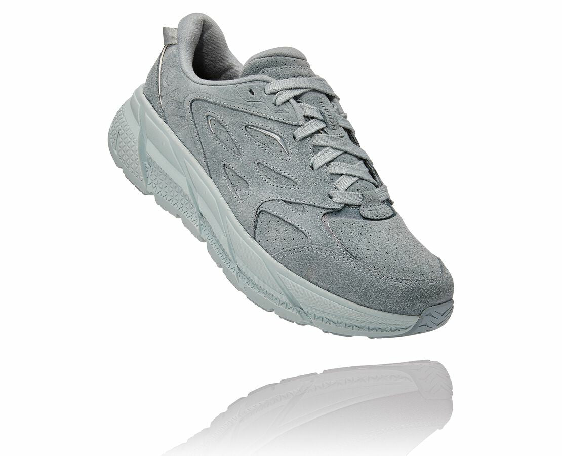 All Gender Clifton L Suede Grey Mist / Misty Blue