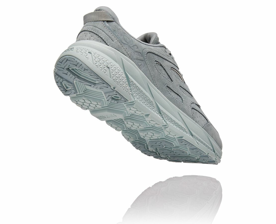 All Gender Clifton L Suede Grey Mist / Misty Blue