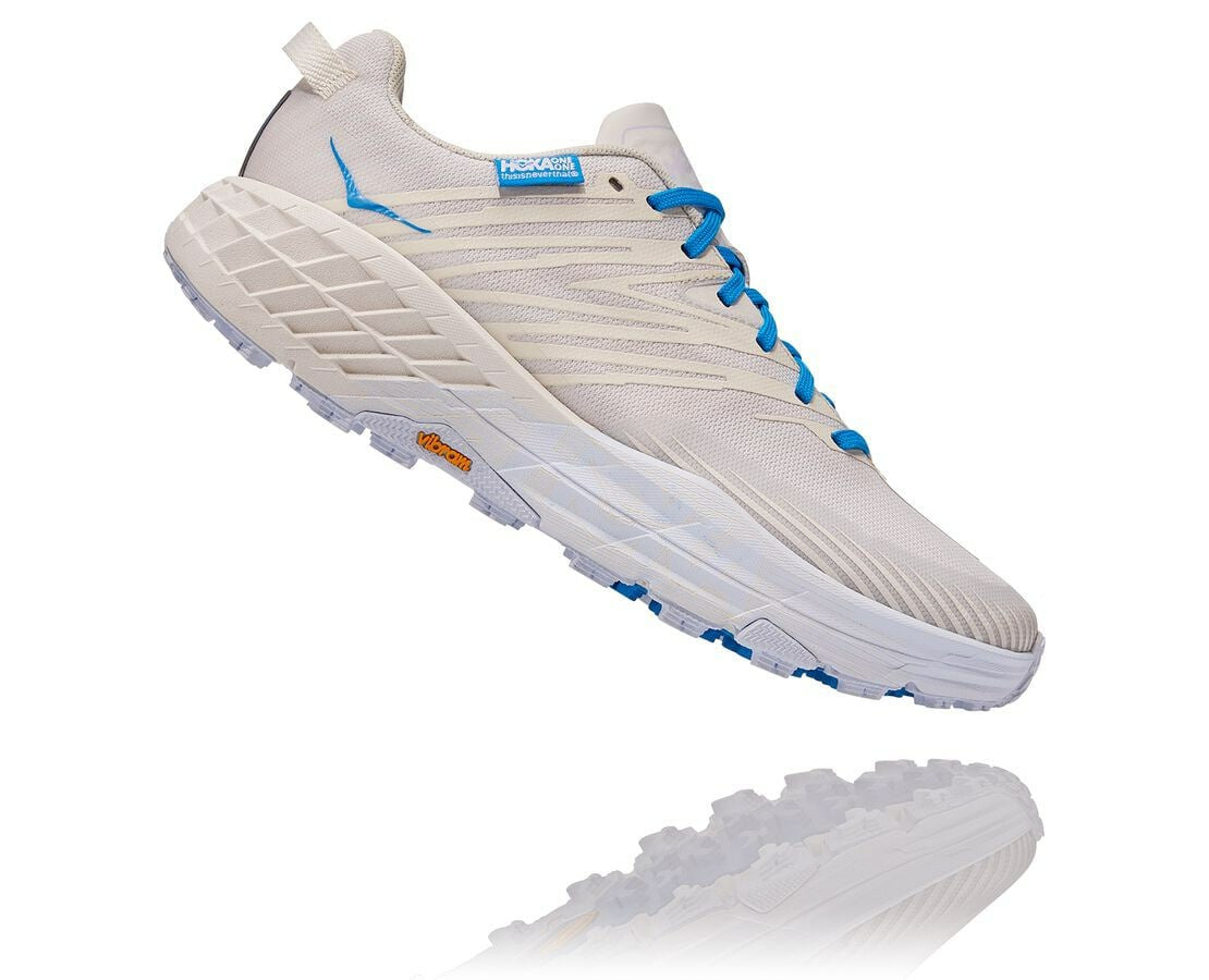 All Gender Hoka X Tint Speedgoat 4 Marshmallow / Cyan Blue